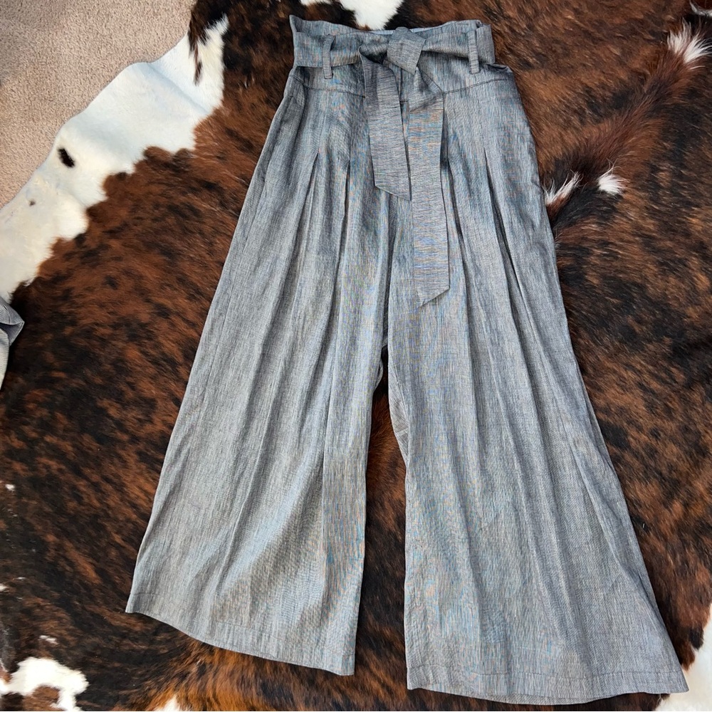 NWOT- L.A.M.B. Cross Dyed Linen Blend Pant 10 - Picture 6 of 11
